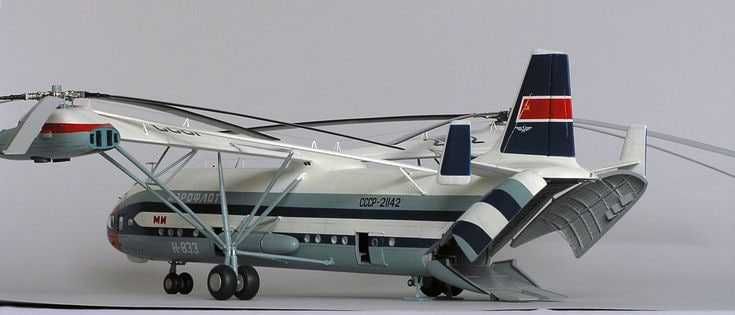 Сборная модель вертолета Ми-12 (В-12) (Амодел, 1:72)