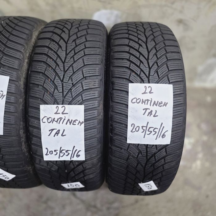 4×205/55/16 M+S.CONTINENTAL  2022.State excelenta.