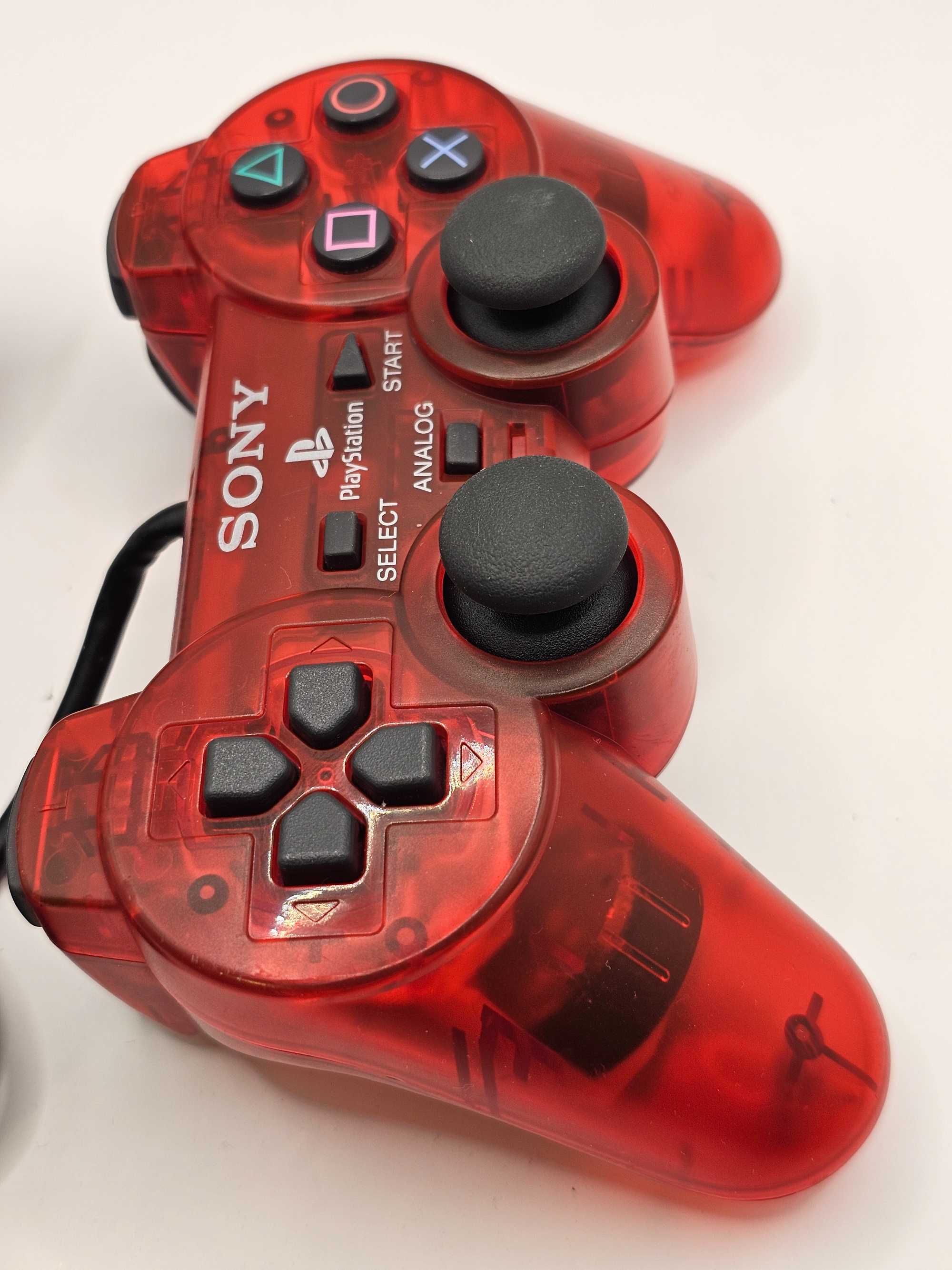 Controller Sony Play Station 2 Rosu transparent editie limitata