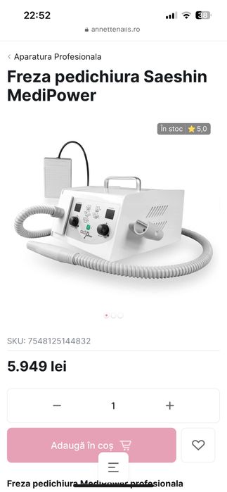 Freză pedichiura MediPower (folosita 3 luni)