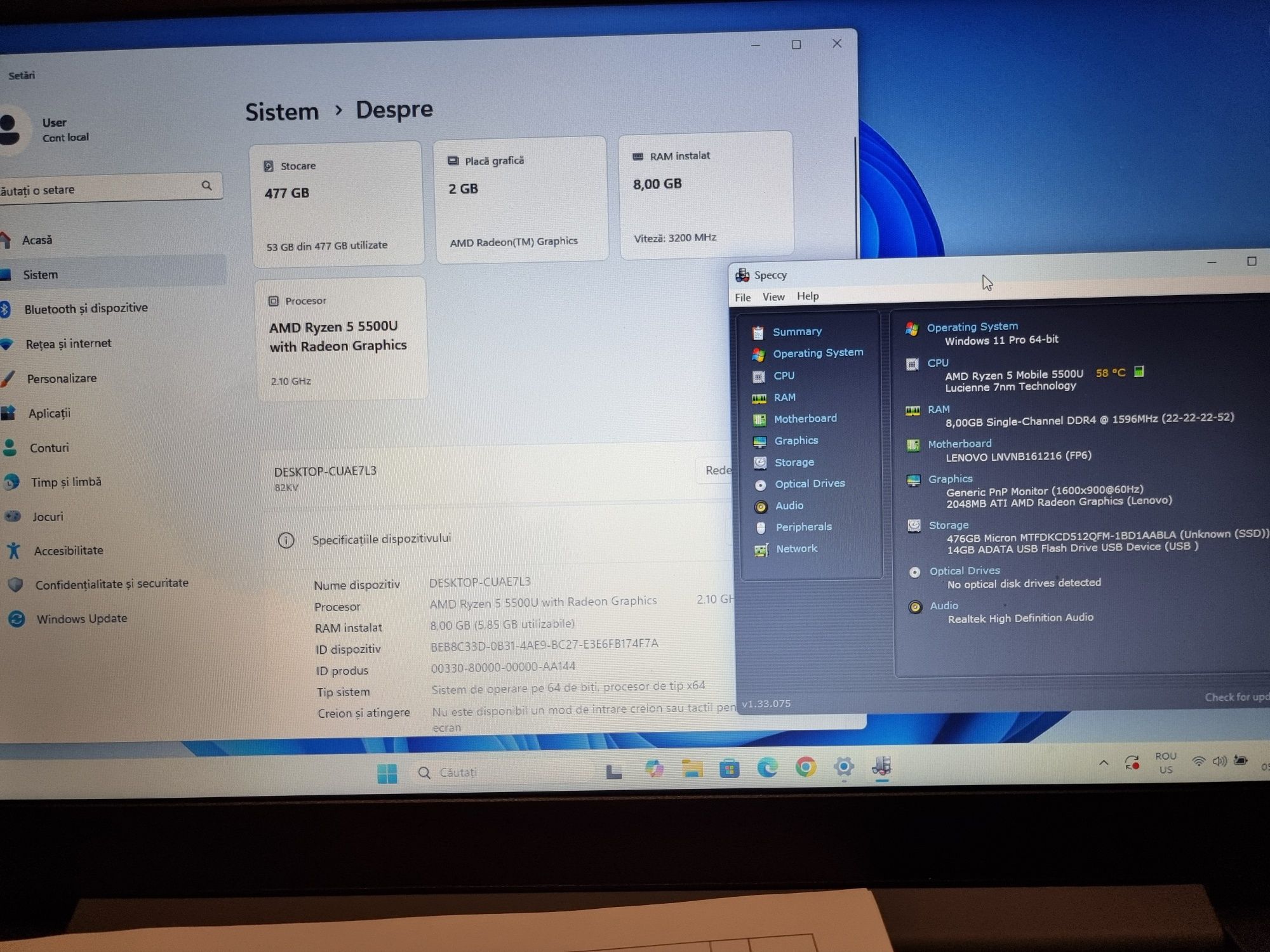 Amanet f28: Laptop Lenovo Ideapad 3 17ALC6 Factura Garantie Dante
