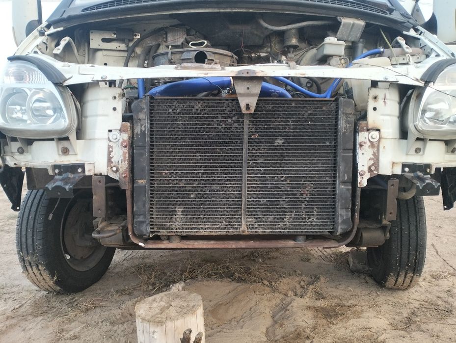 Медный радиатор газель на двигатель сотка, двухрядный б/у.