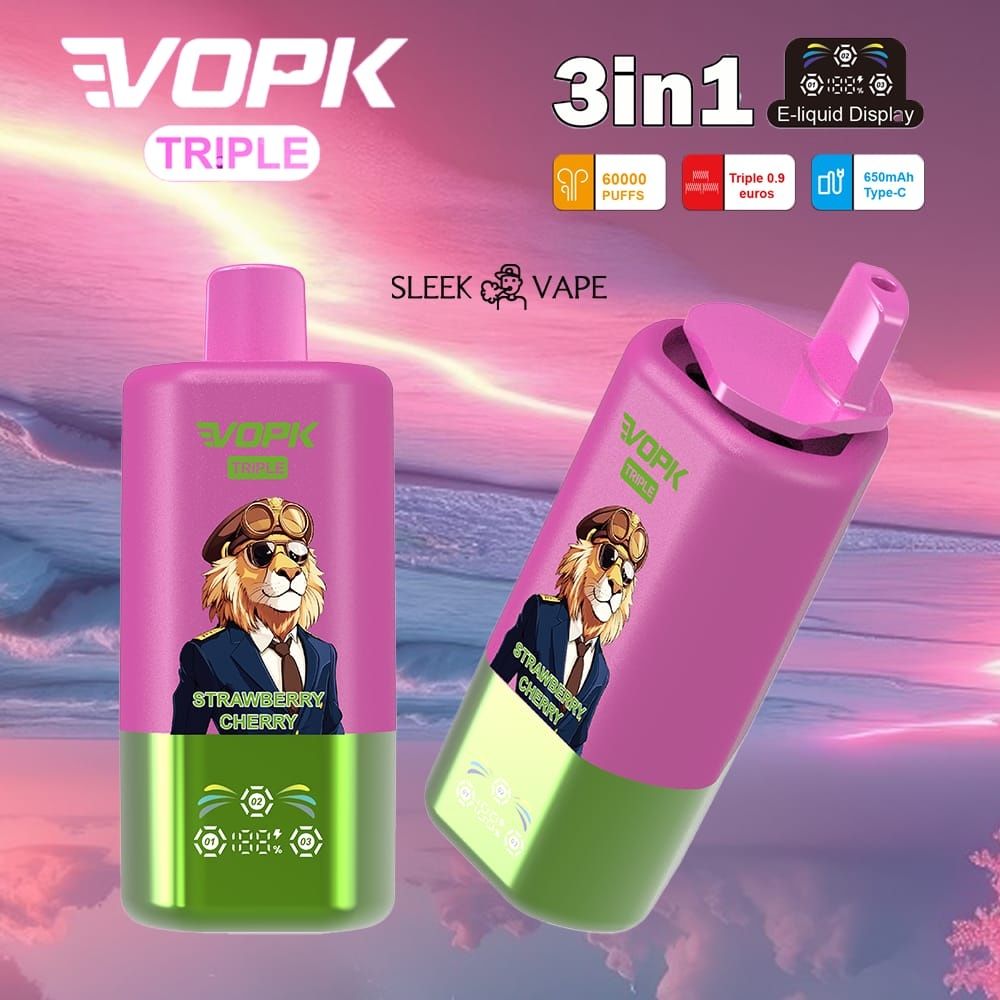 Vape Vopk 60.000 puffs 3 arome Display Reincarcabil