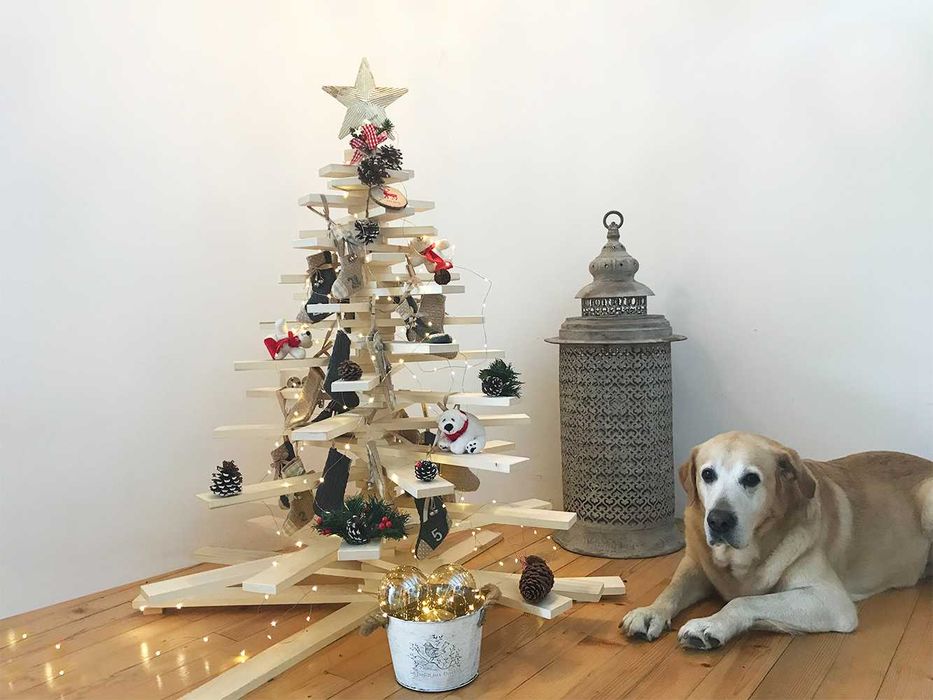 Дървена Коледна Елха Различни Размери и Модели