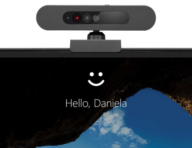 Уеб камера Lenovo 500 full HD webcam с Windows Hello 4