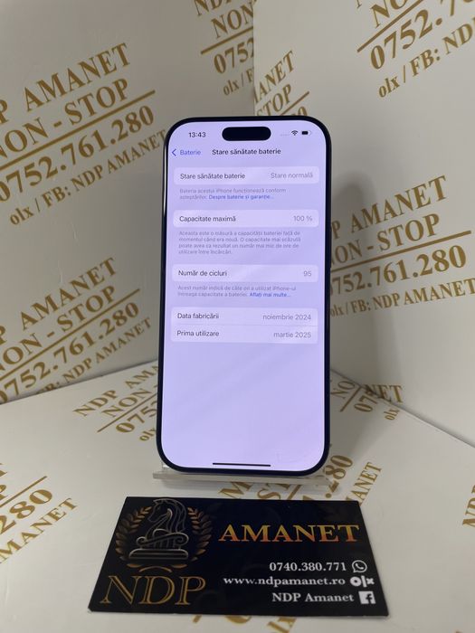 NDP Amanet Braila Iphone 16 Pro( 41787)