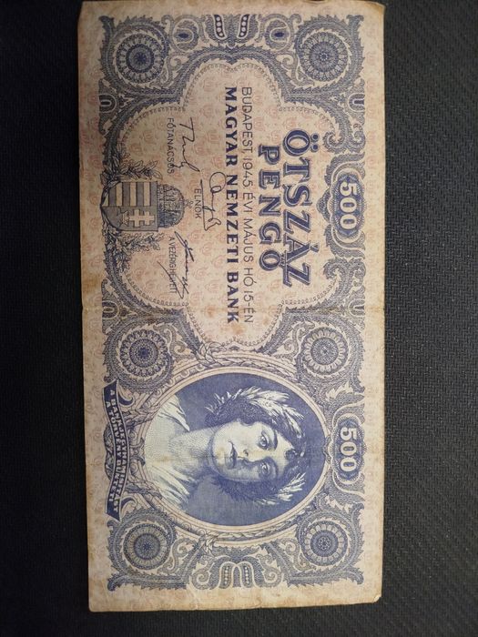 Bancnota 500 pengo anul 1945