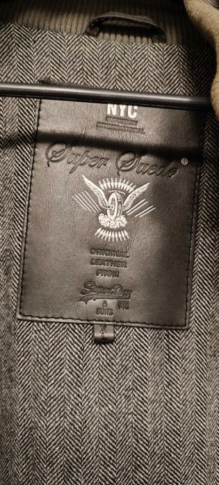 Кожено яке  SuperDry m50003qns Delux