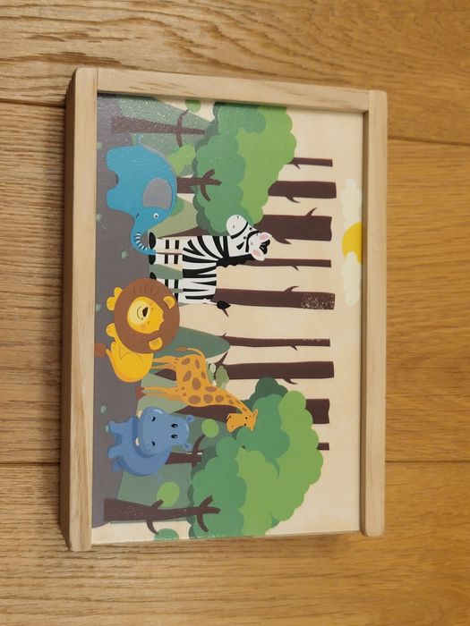 Puzzle lemn - invatam numerele  +  Domino lemn  - Playtive Junior