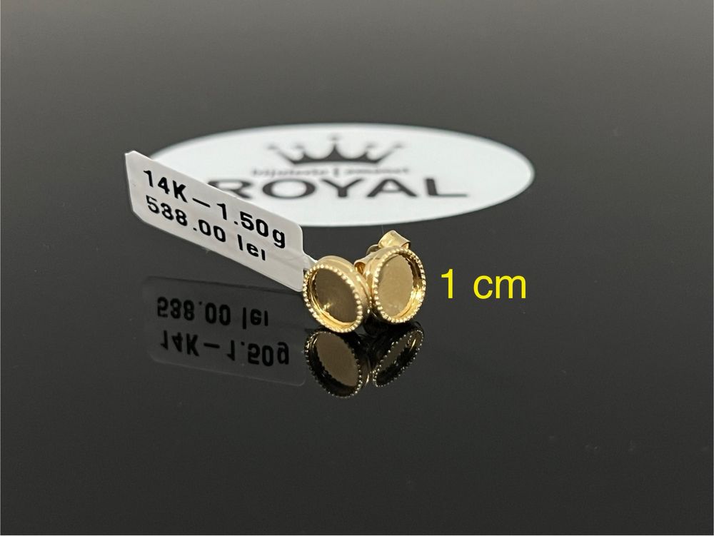Bijuteria Royal CB : Cercei copil aur 14k 1,50 grame