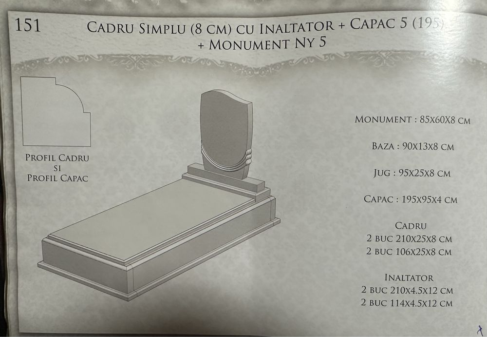 Monumente funerare granit/marmura