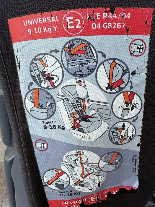 Scaun auto copii Nania, 9–18 kg, stare bună