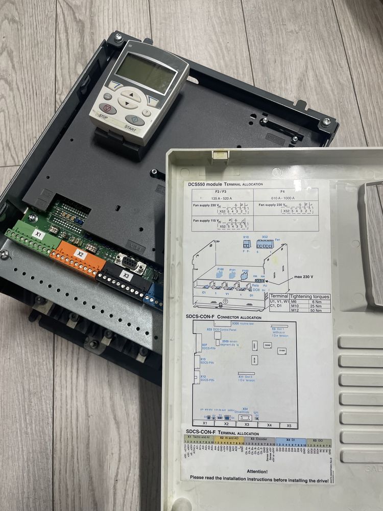 ABB DCS550 DC speed regulator - controler putere - programator