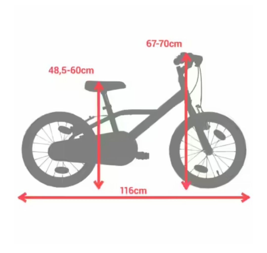 Детски велосипед BTWIN 500 doctogirl 16 инча, 4-6 г.