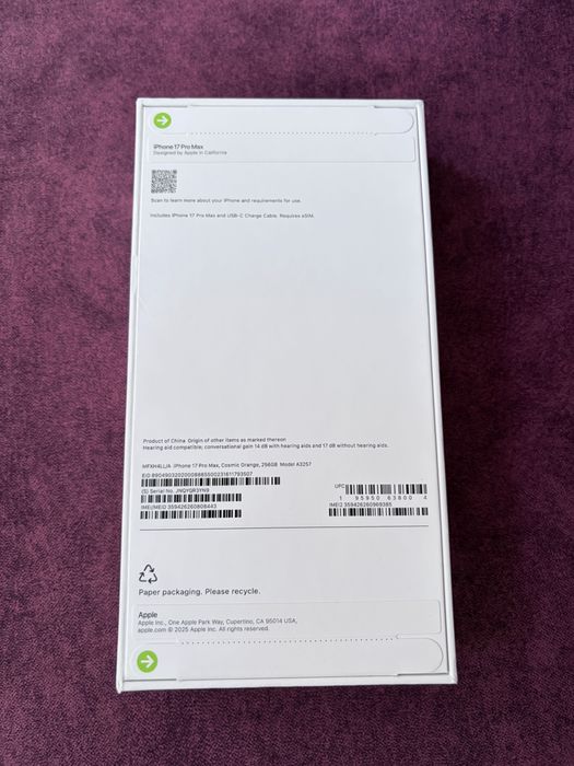 Новый Iphone 17 Pro Max 256