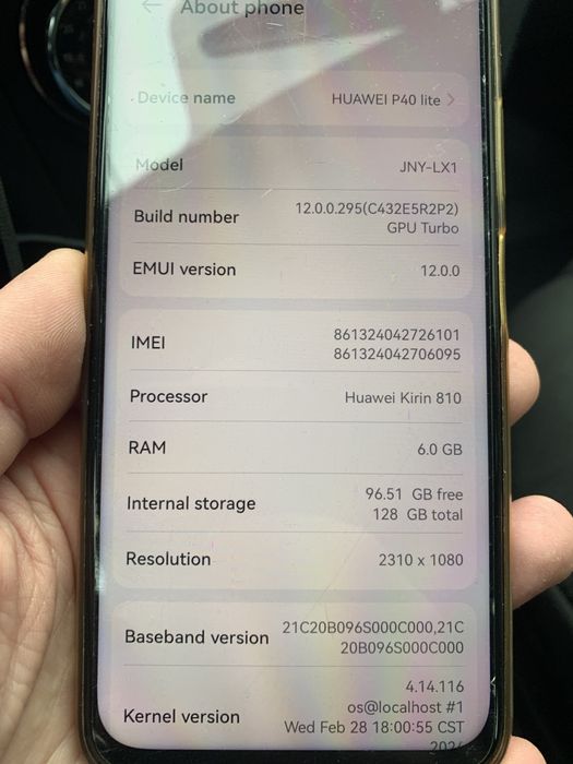 Huawei P40 lite - 6GB RAM, 128 GB stocare