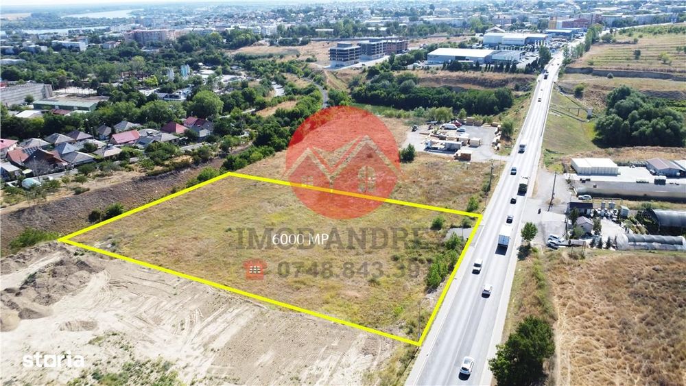 Teren de vânzare cu deschidere la Varianta Tulcea, utilitati disponibi