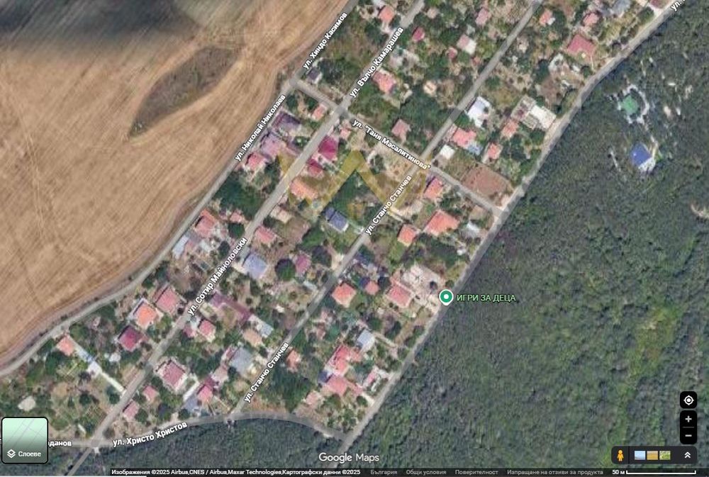 ИМОТИ ПРЕМИЕР Парцел в Варна-м-т Акчелар площ 619  кв м