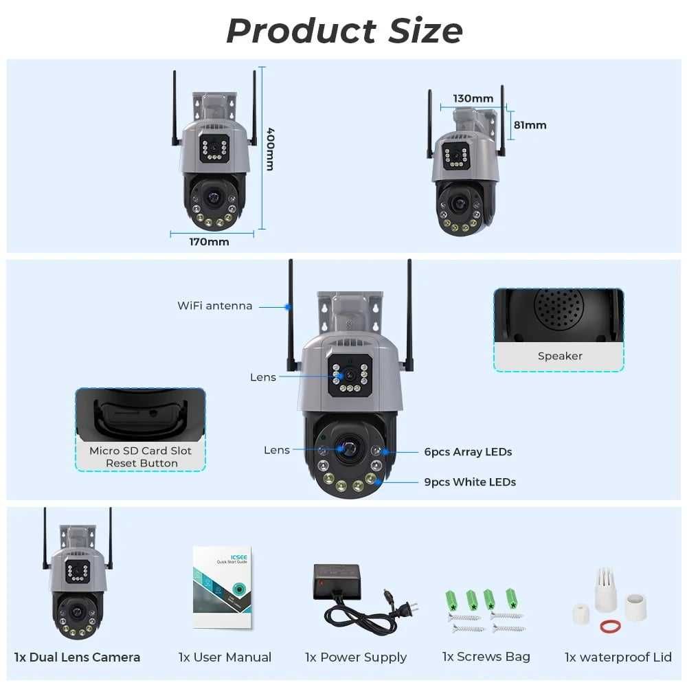 Camera de Supraveghere ,PTZ 4G TSS-Y92-4G  3MP/3MP, IR 120m ,50X Zoom