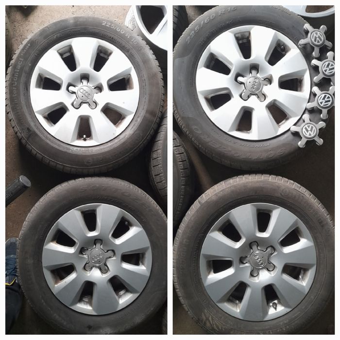 Set 4 Jante 5x112 pe R16 ca NOI de TIGUAN și AUDI
