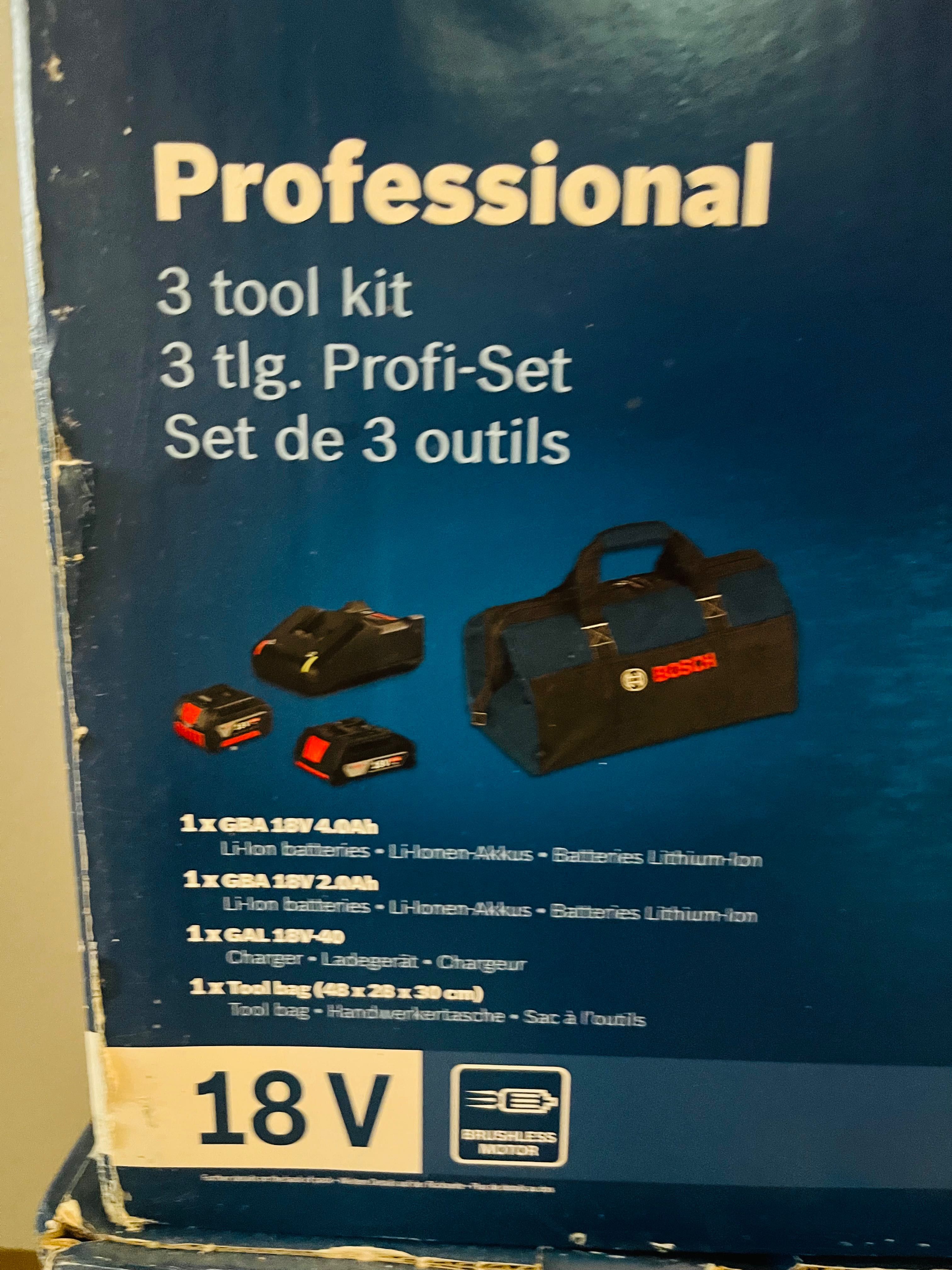 Bosch 3 Tool Set - комплект 3 в 1