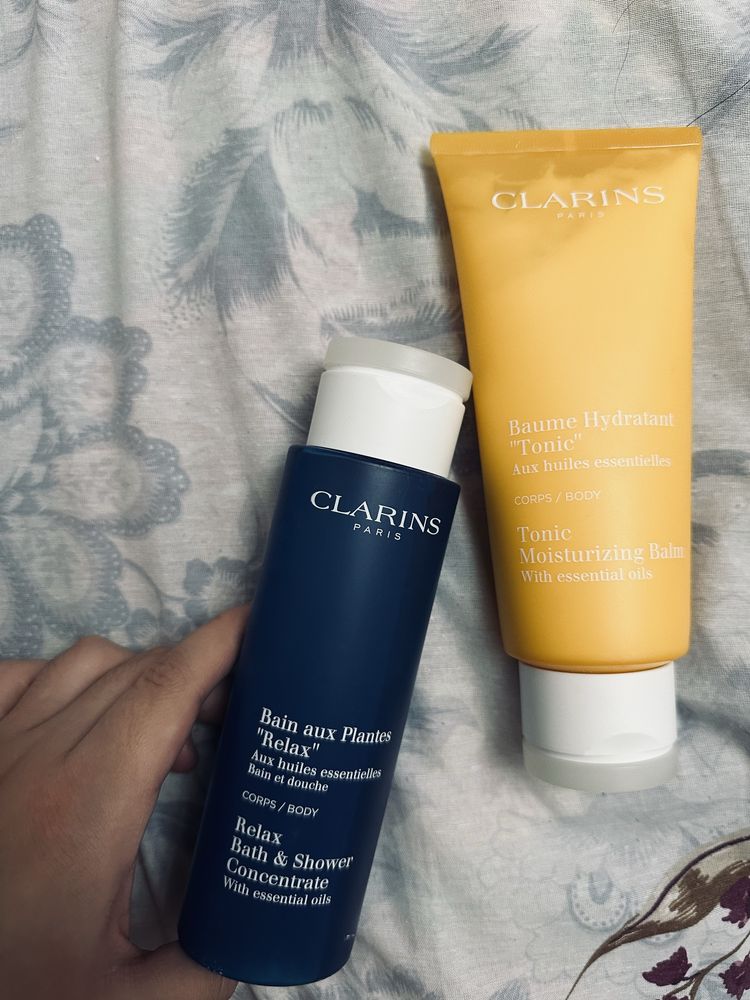 Clarins пена и бальзам для тела