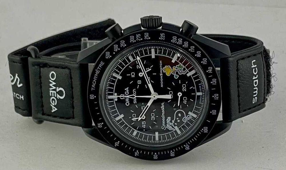 Ceas SWATCH X OMEGA MISSION To The Moon Snoopy`s Fan Version Cronograf