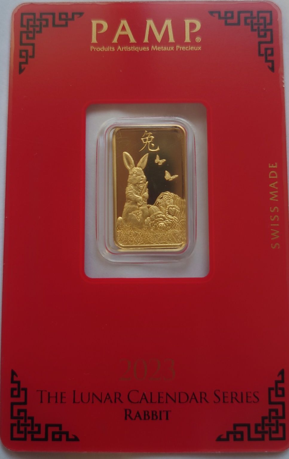 Lingou Pamp lunar pentru colecționari5 grame aur, 2013, 2022, 2023