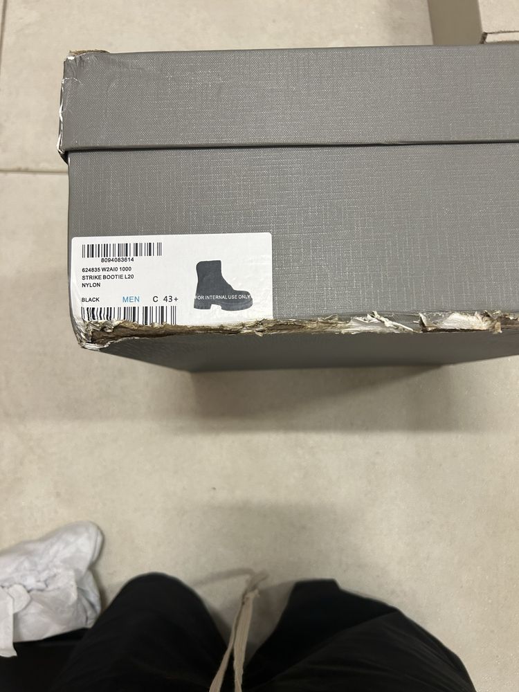 Balenciaga Strike Boots Black 43