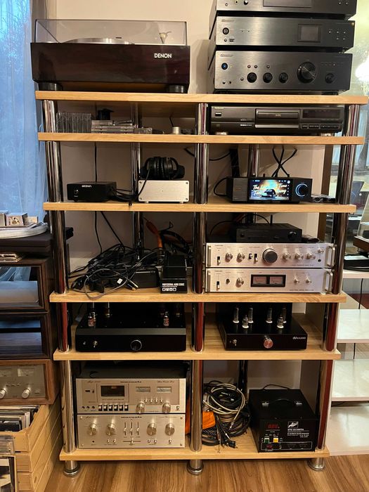 Rack raft audio bambus