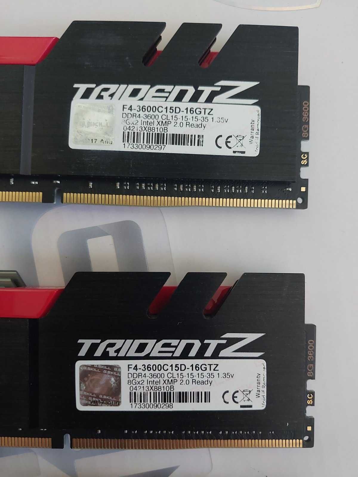 32GB DDR4 G.Skill Trident Z, 3600Mhz, CL15