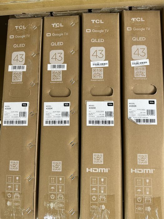 Телевизор TCL 43’ HDR QLED матрица и офисиальной