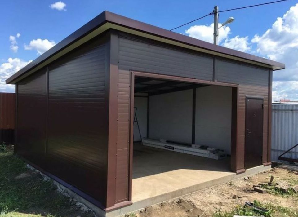 Construim garaje din structura metalica la comanda clientului