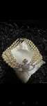Colier Vivienne Westwood 3 row pearls silver