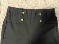 Черен панталон клин, размер L, Mango