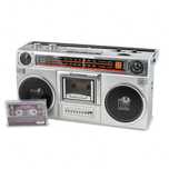 Casetofon si Radio FM/AM,bluetooth,stereo,USB,TF,AUX,microfon,jack,nou