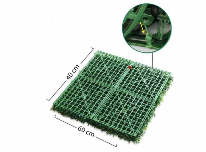 Panou Verdeata covor frunze decorativ verde  60 x 40 cm