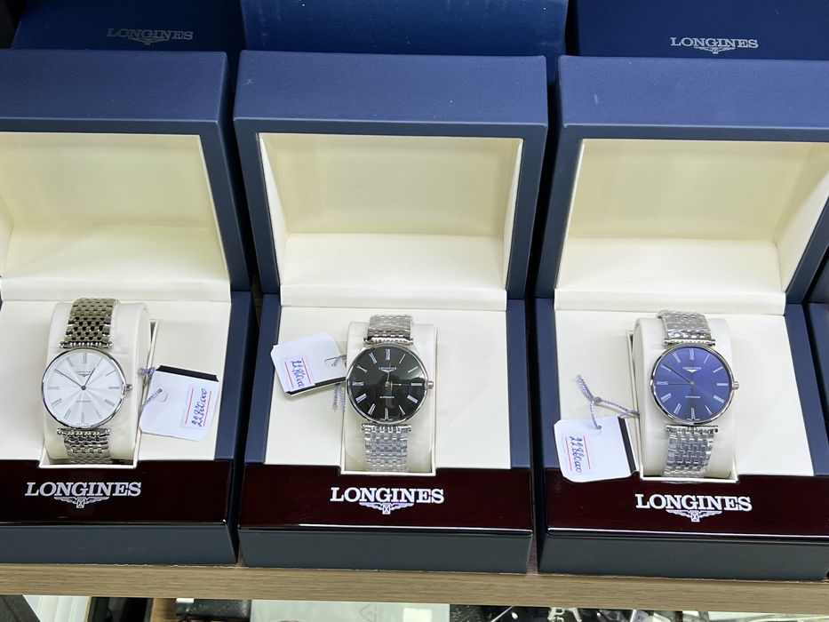 Швейцарские часы Longines, механика. В наличии три цвета