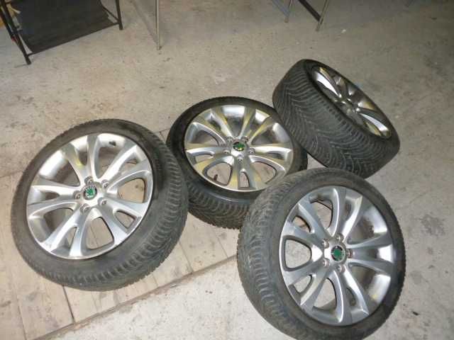 оригинални алуминиевии джанти 17цола за шкода