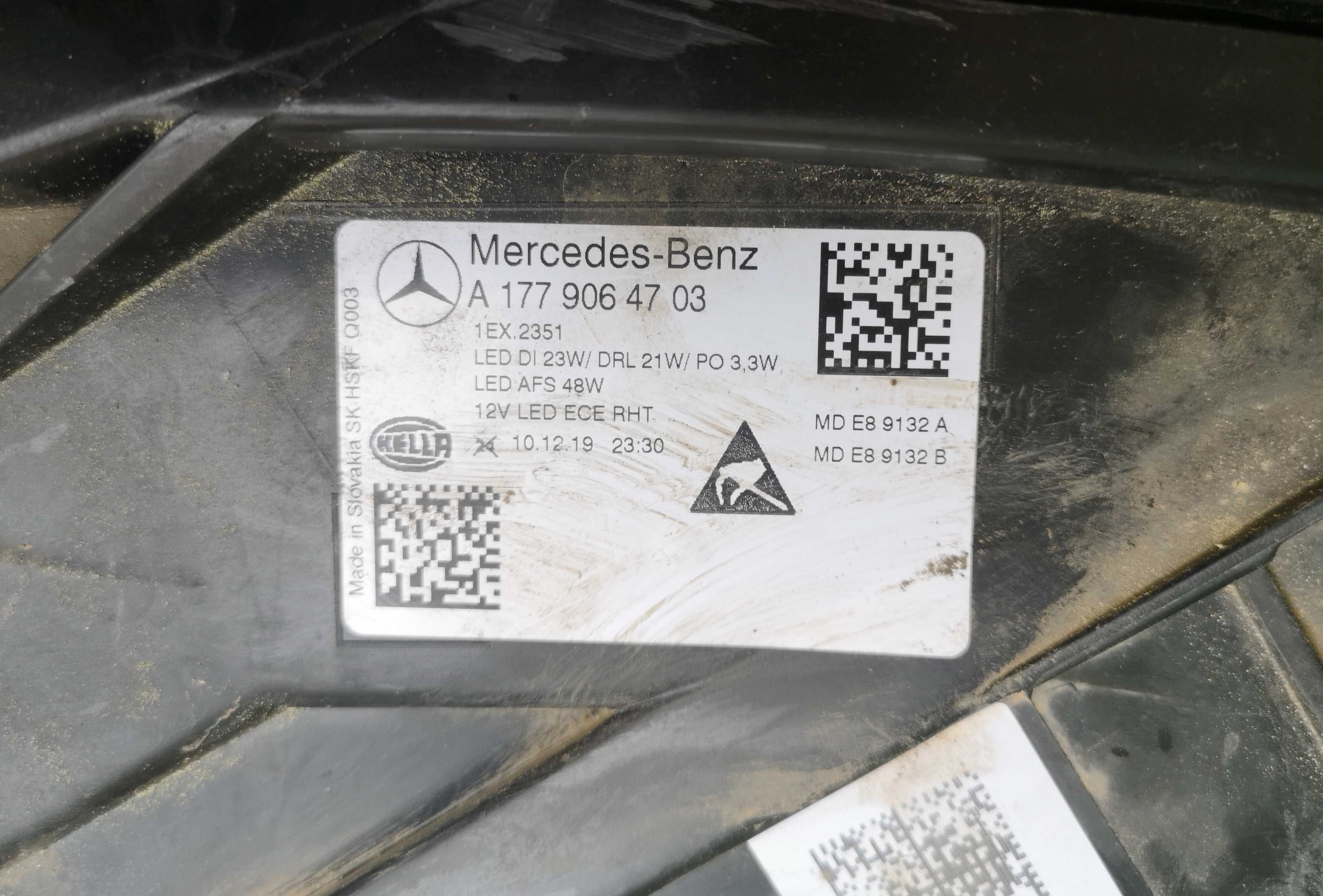 Оригинален фар Мерцедес А 177 Mercedes W177 A Full Led