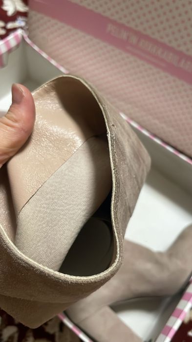 Сапоги из натуральный замша