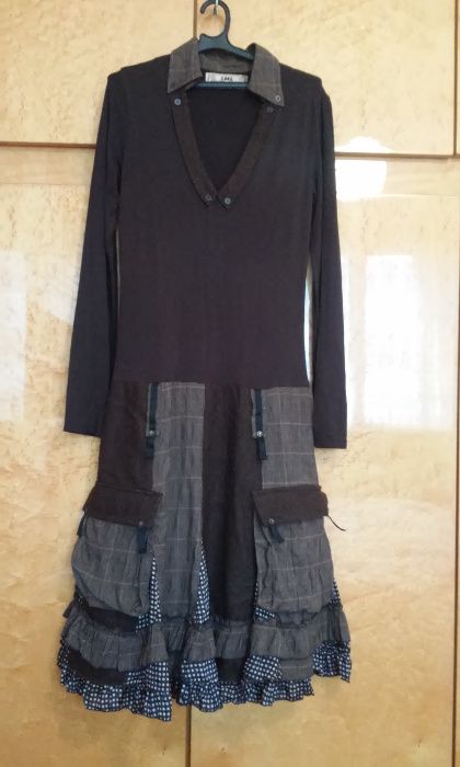 Рокля Ганг с Разкроена Пола