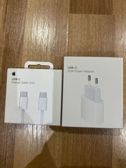 Зарядка на Айфон. Блок питания 20 W + провод USB-C