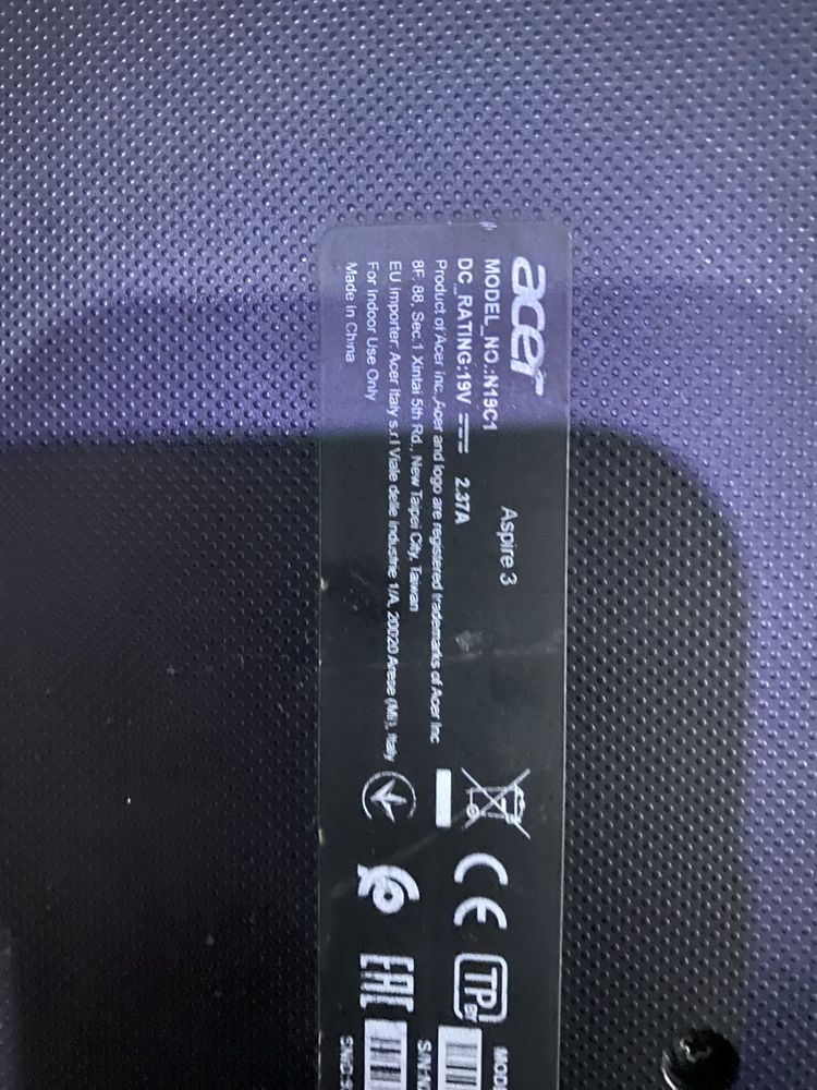 Acer aspire 3 n19c1+ принтер epson 120L