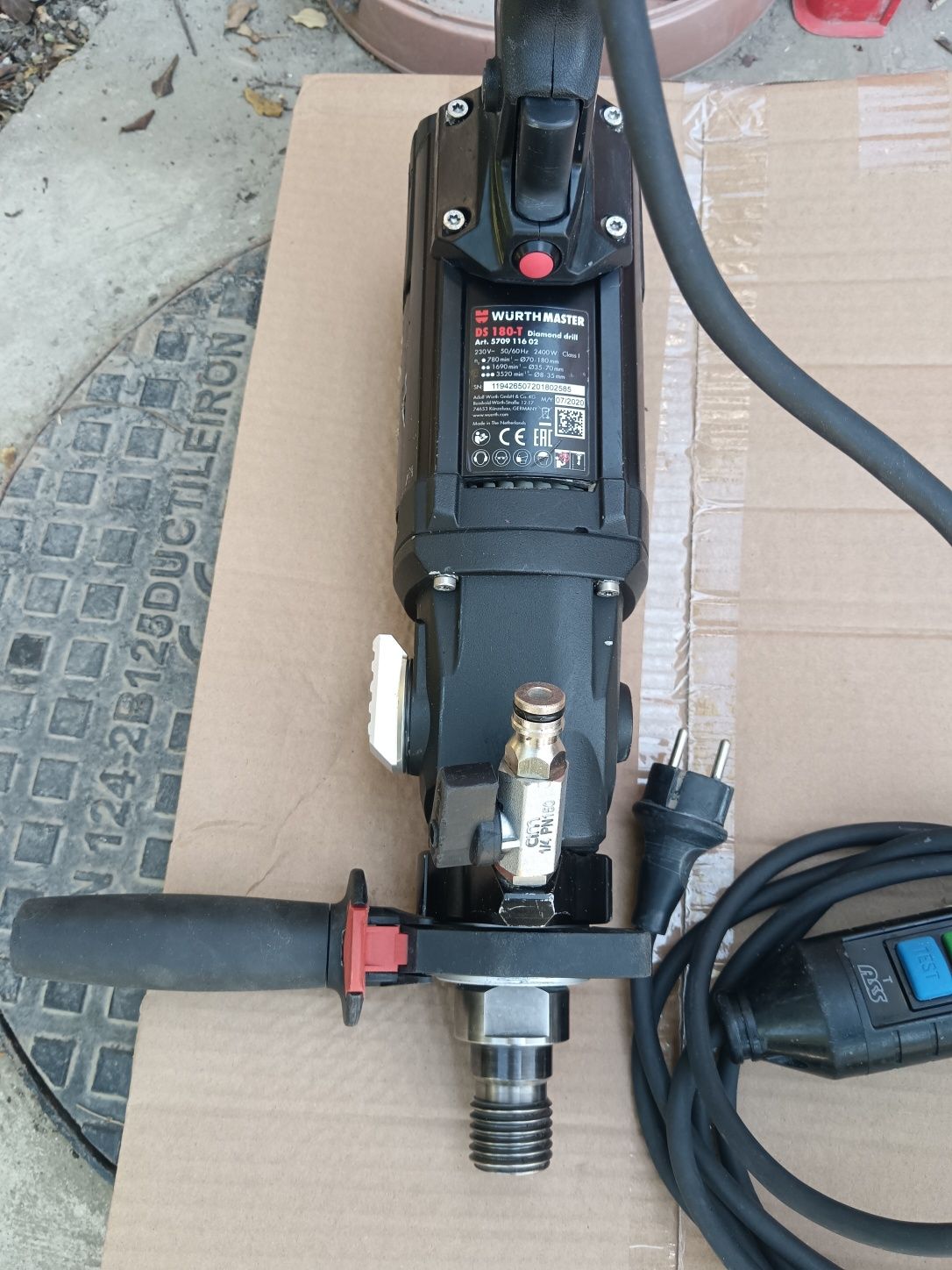 Vând mașină de carotat Wurth Master Ds180T.