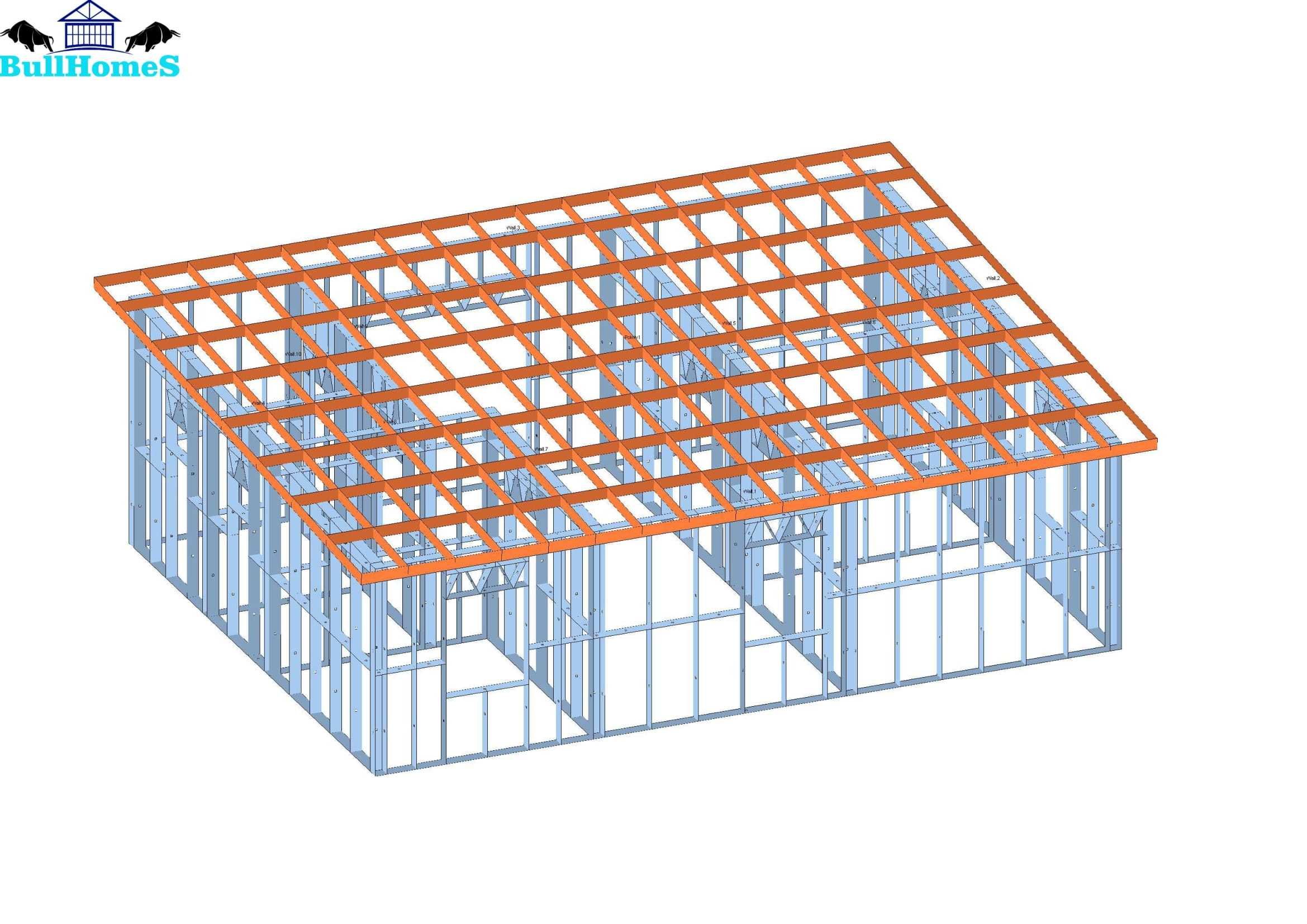 Бунгало,Къща,Преместваема къща - 63м² - 9м х 7м