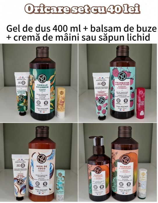 Set Comme une Evidence 100 ml cu 2 geluri de duș, Yves Rocher