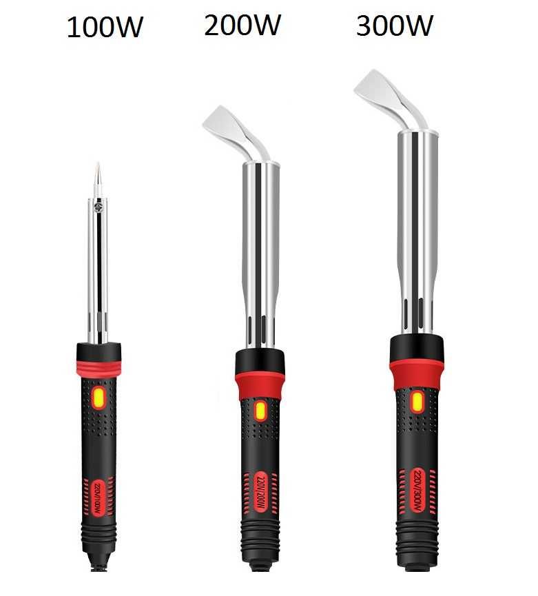 Поялник 100W, 200W или 300W, светлинна индикация