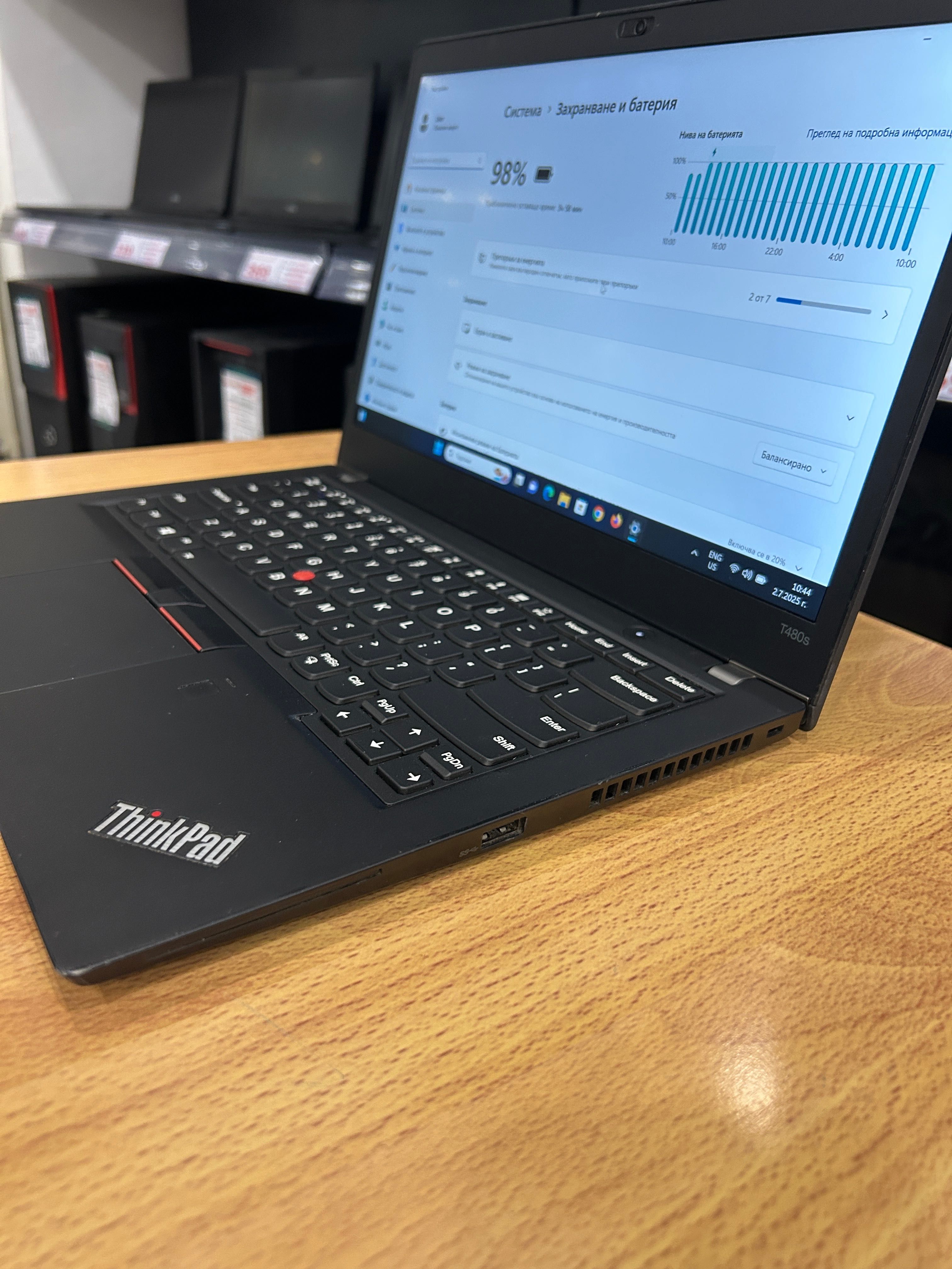 Лаптоп Lenovo ThinkPad Т480s i7-8650U/24GB/512 NVME, 3 мес. гаранция!