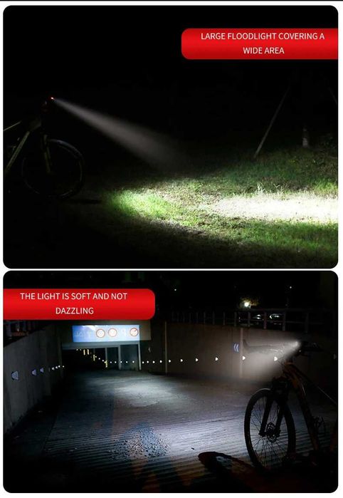 Предна LED светлина за велосипед, USB-TYPE-C, 800LM, 2600mAh, Алуминий